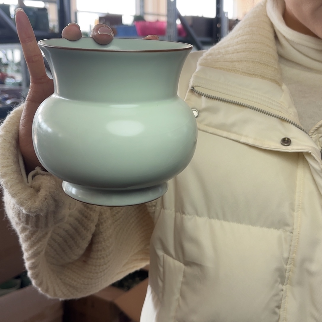 龙泉云间青瓷小米茶器