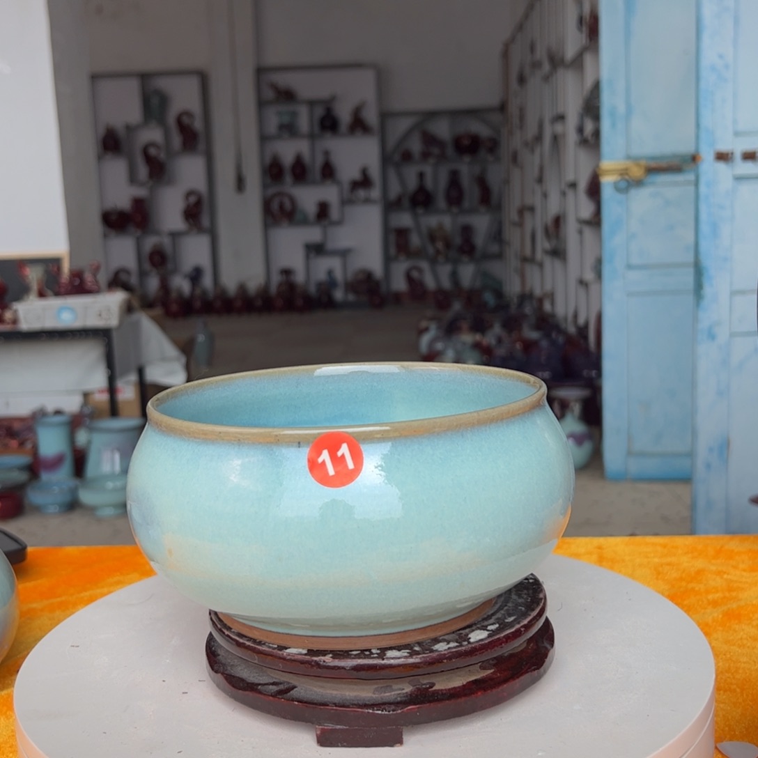 摆件郑家钧窑摆件微