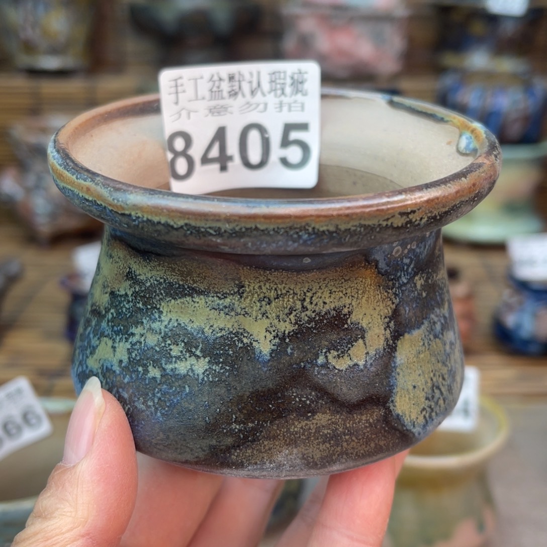 手工花盆默认瑕疵完美者勿拍