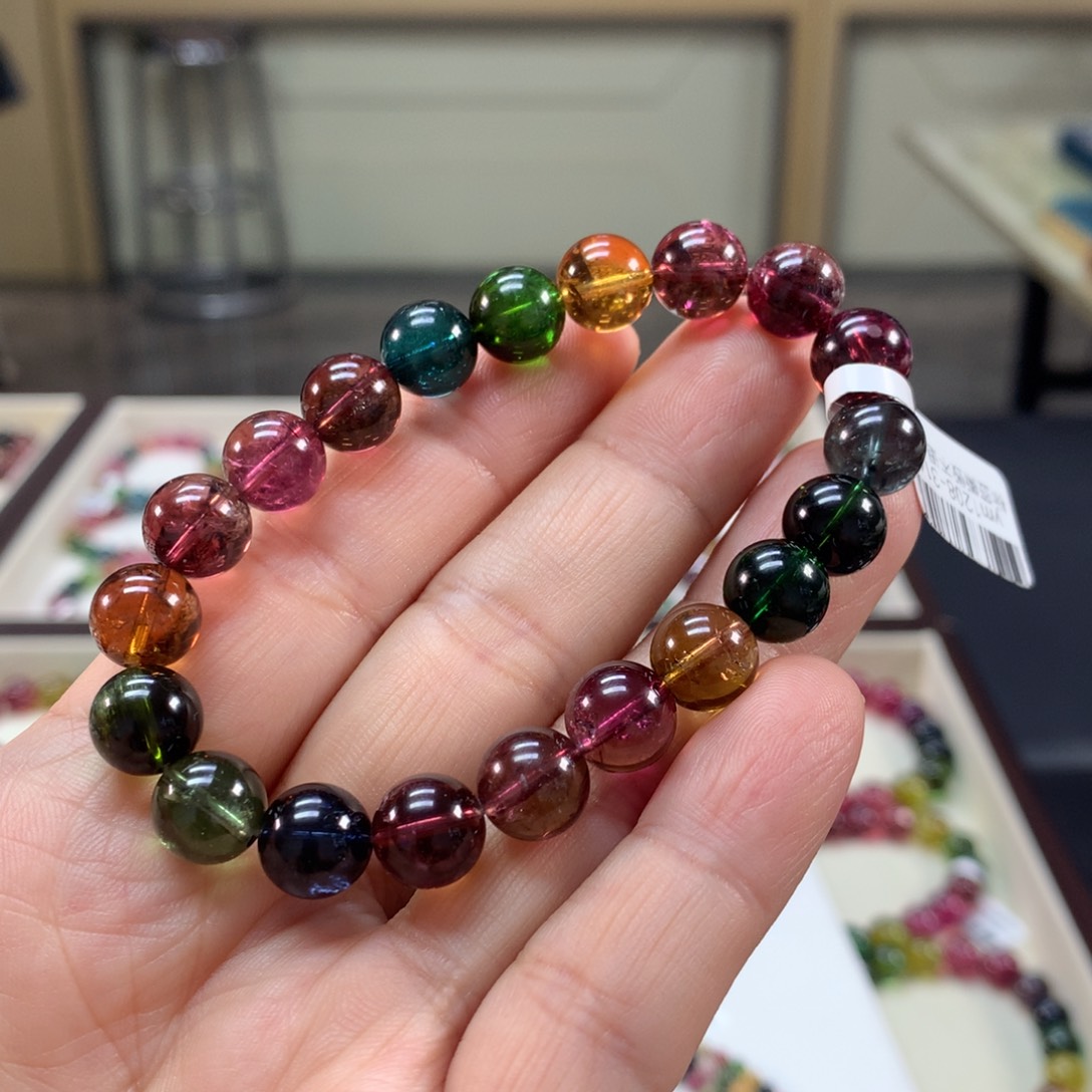 碧玺未镶嵌手链9.6左右