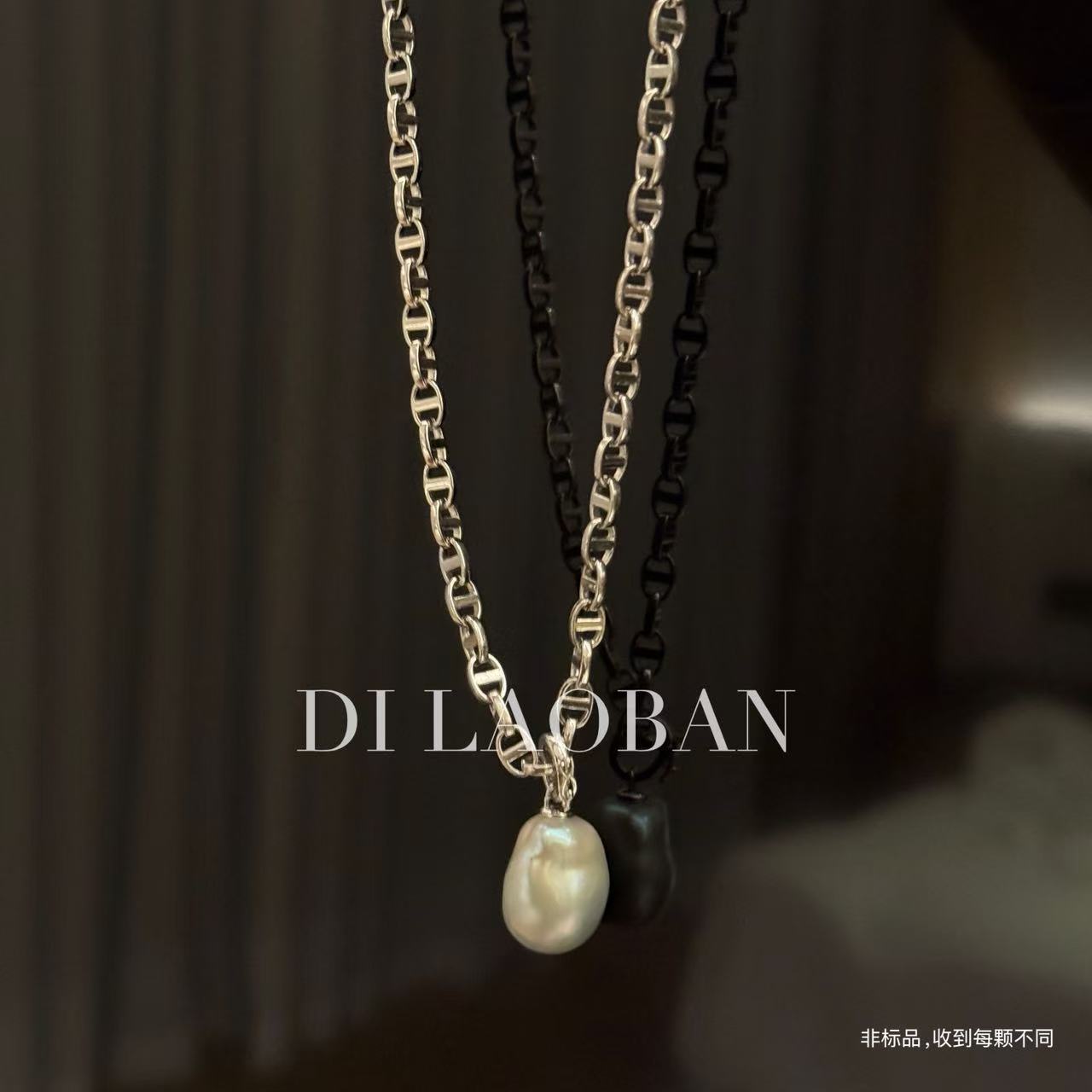 非金属项链 H·G【银饰装饰链】2977 潮流珍珠形态各异925装饰项链