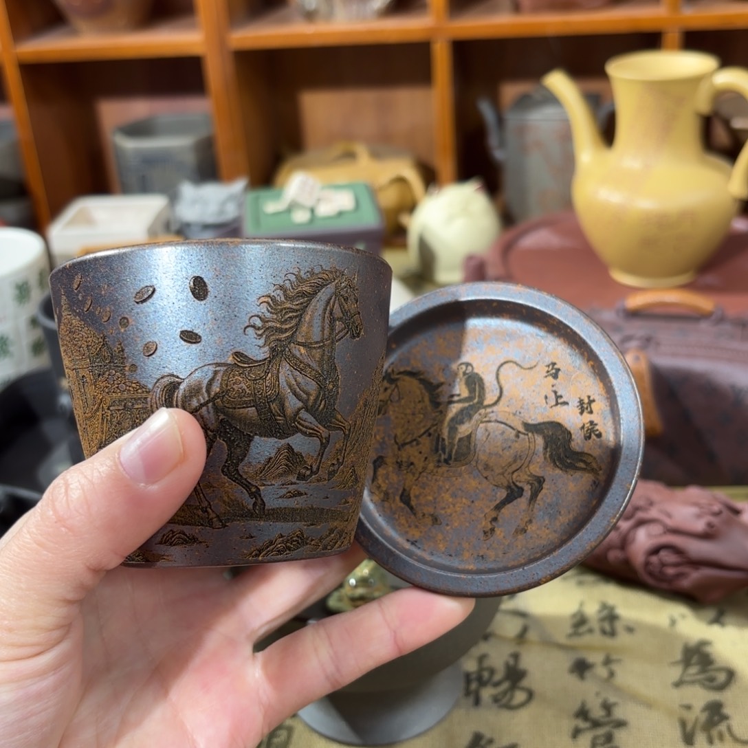 紫砂茶杯宜兴紫砂原矿茶器