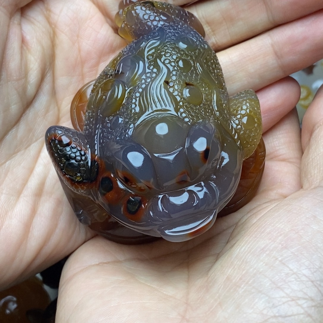 兴***途玛瑙/玉髓未镶嵌把件