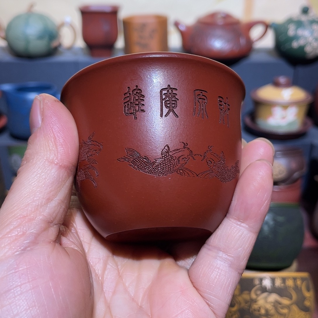 原矿紫砂手工主人杯