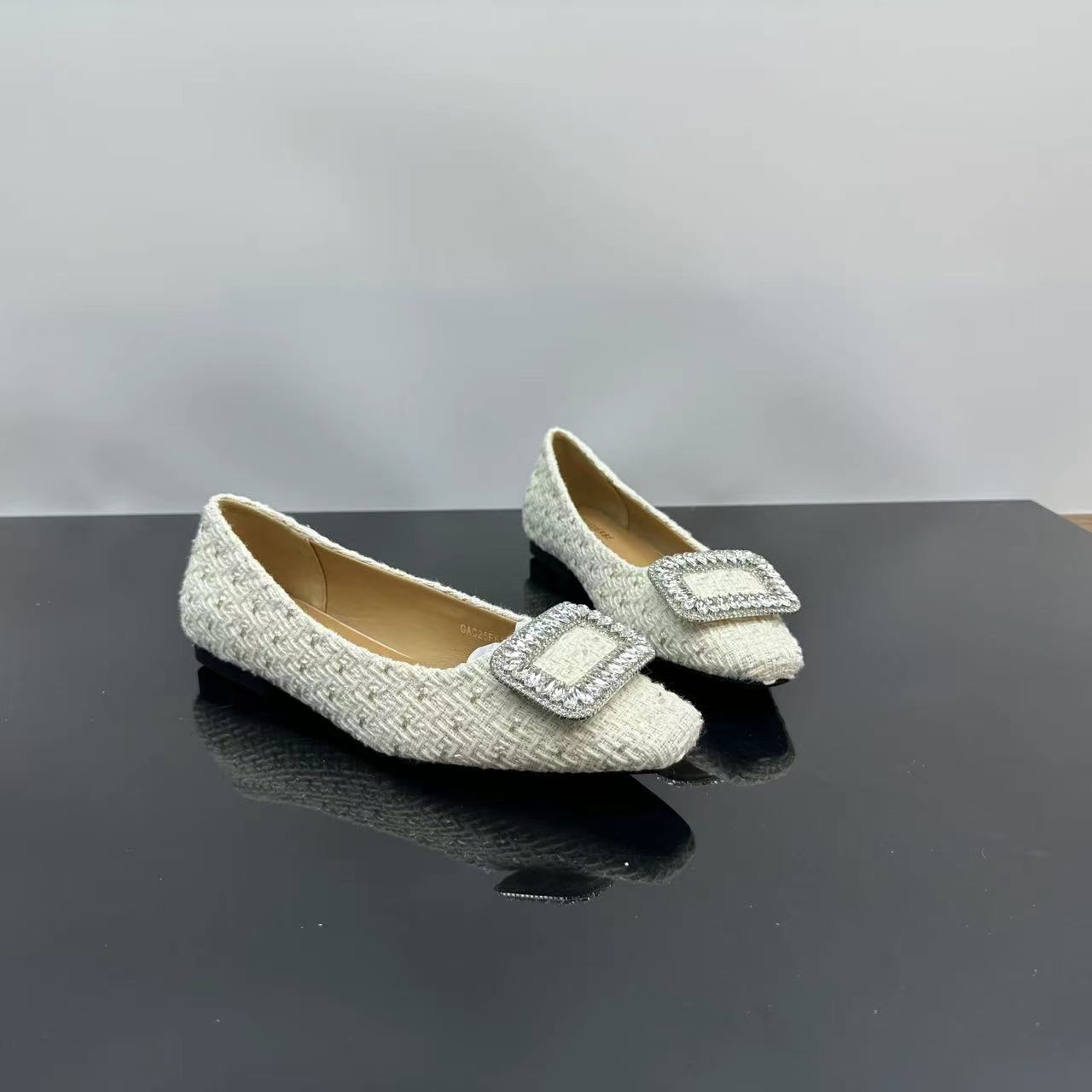 夏季新款低跟舒适浅口单鞋时尚女鞋软底休闲鞋 X 检 6113