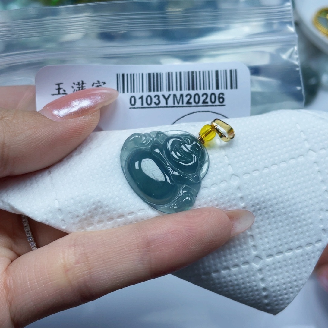 翡翠未镶嵌吊坠(不含链)