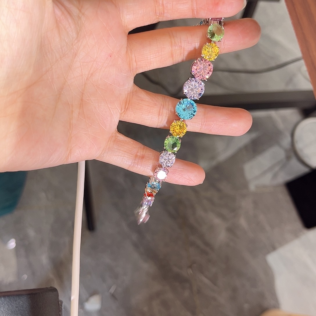 手链蓝宝石银S925镶嵌