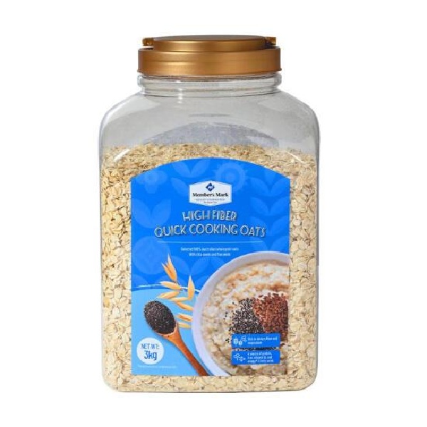 【山姆超市】高纤快熟燕麦片 3kg/罐冲泡饮品
