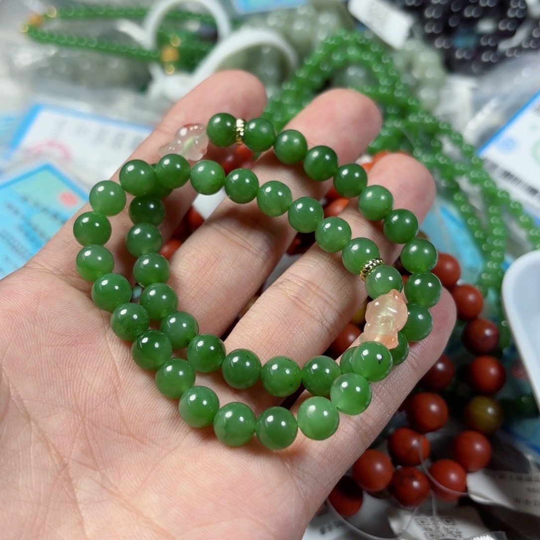 和田玉手链拍一发一多样性未镶嵌