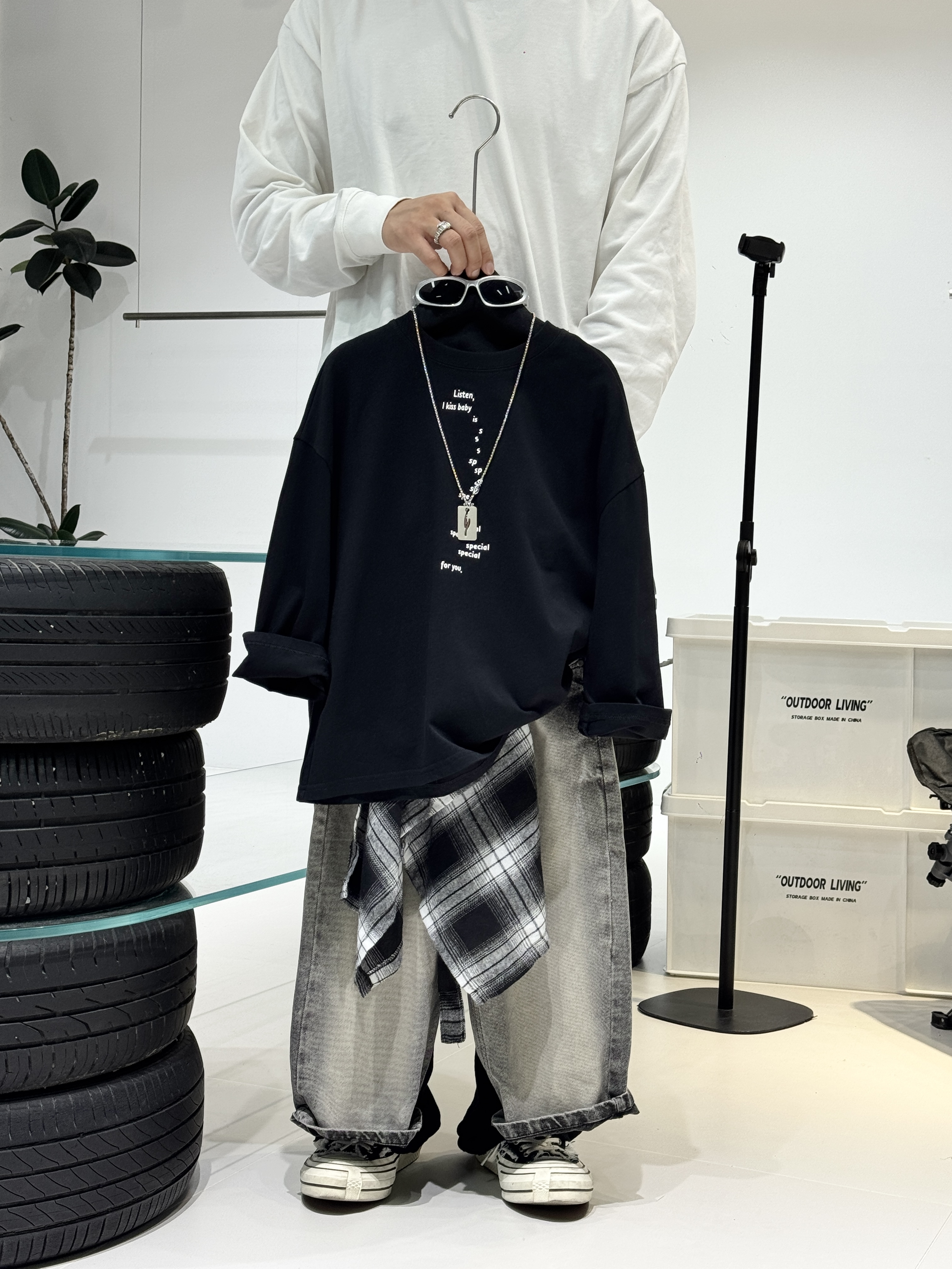 南梦自制-2025冬【is】男女童时尚宽松休闲不加绒牛仔裤