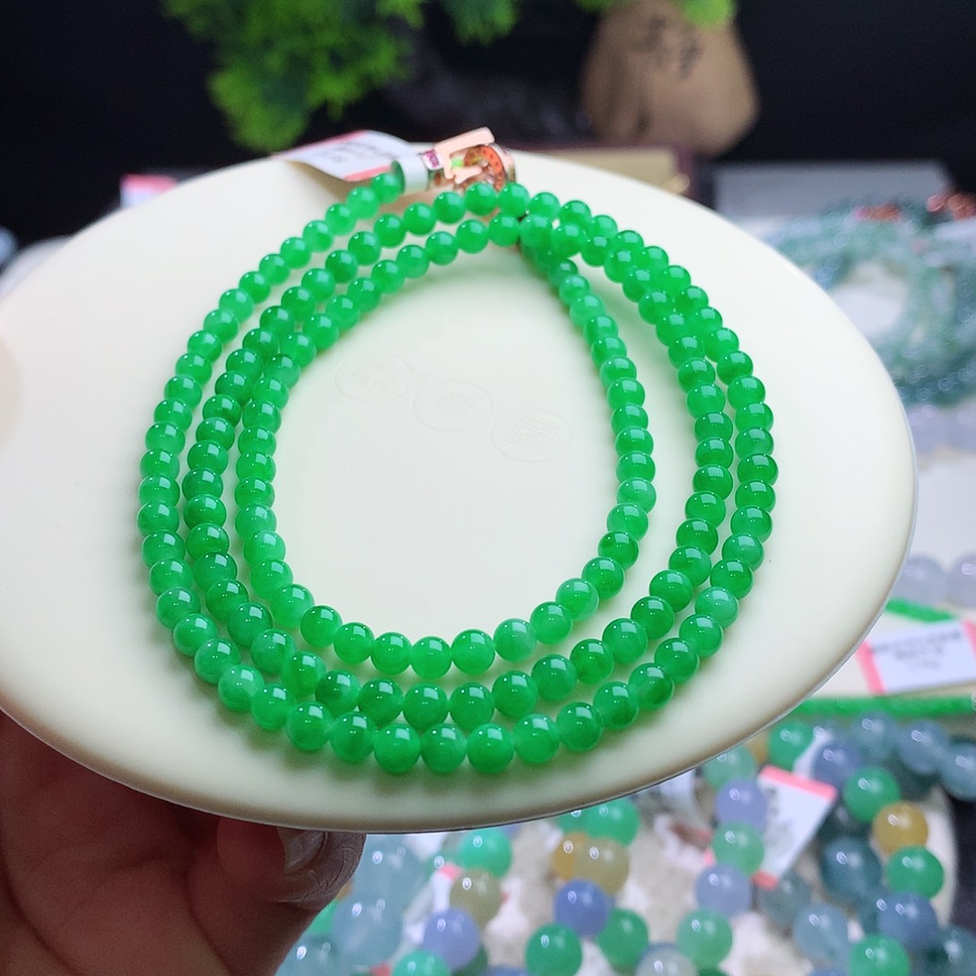 项链未镶嵌翡翠卡4.2mm