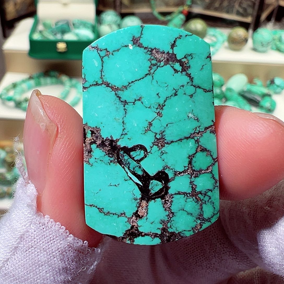 绿松石无事牌未镶嵌