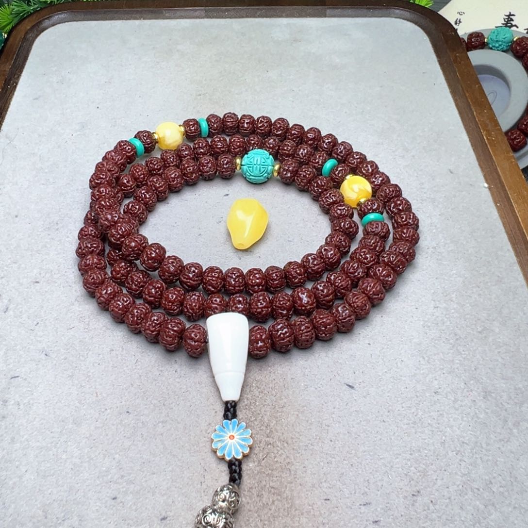 布***尘金刚菩提吊坠树王108