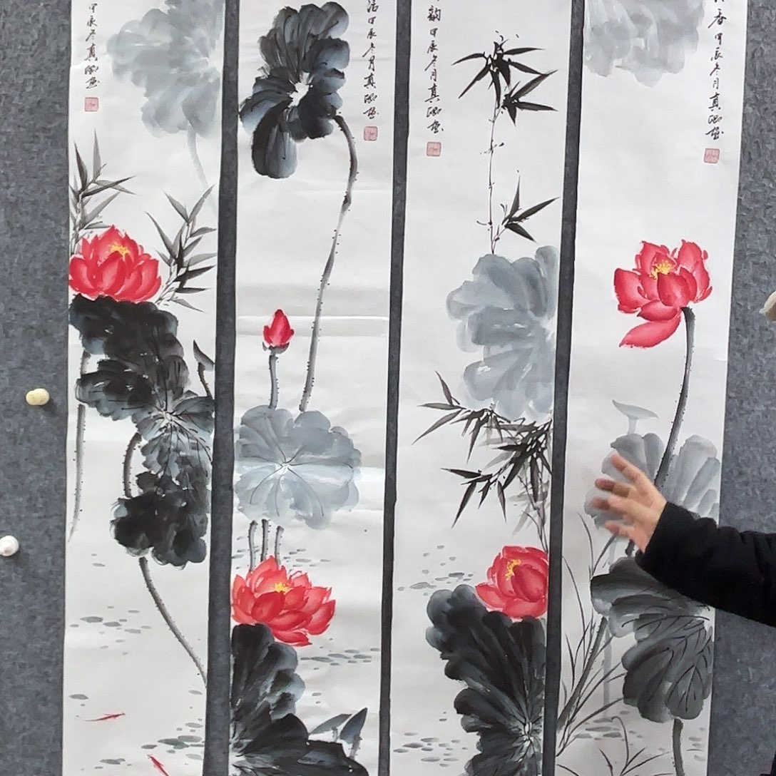 国画国画作品多次入选国内外