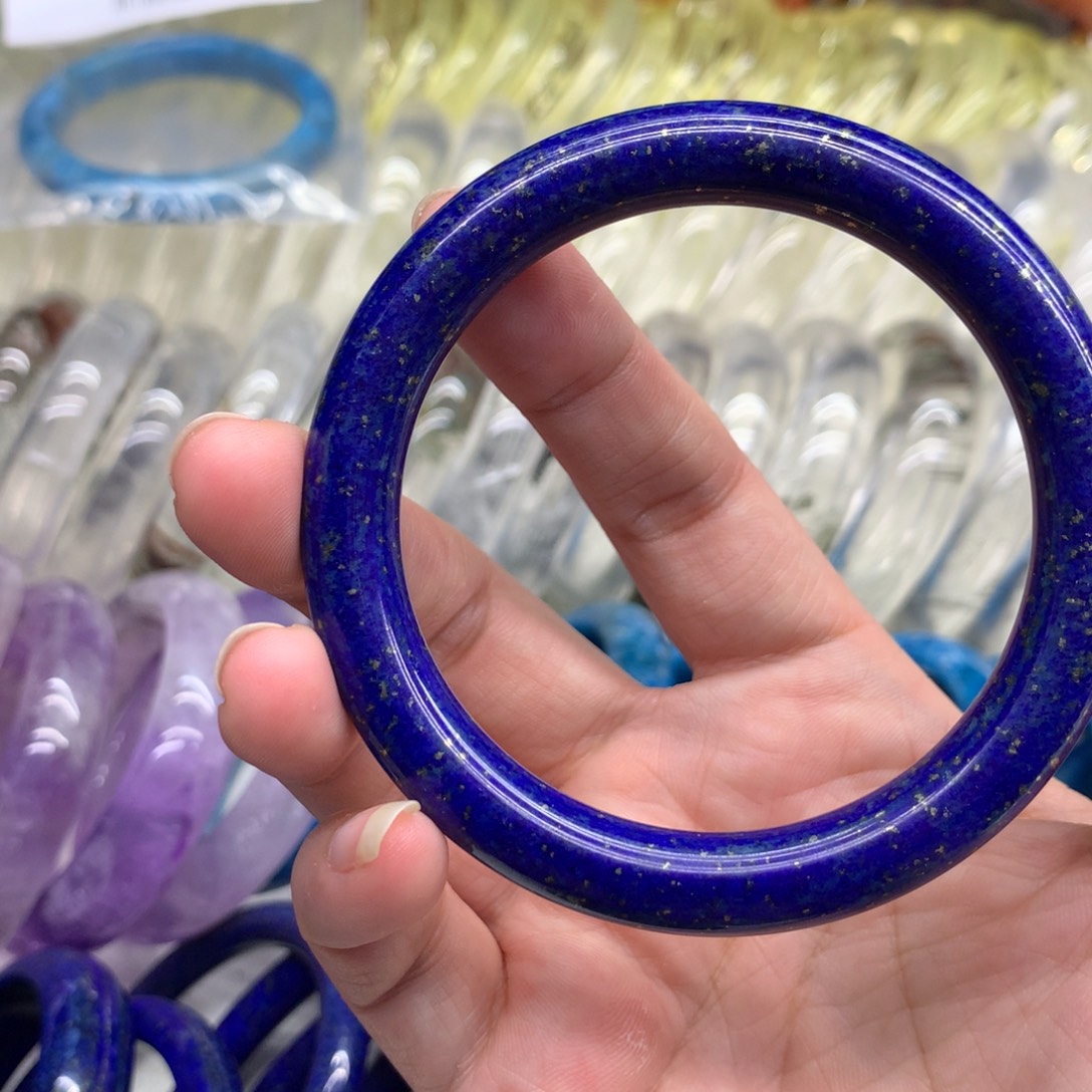 用***5青金石未镶嵌手镯