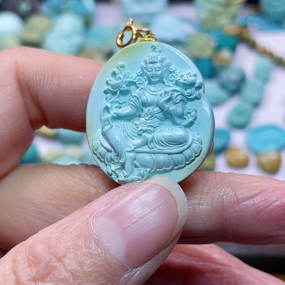 绿松石未镶嵌配饰