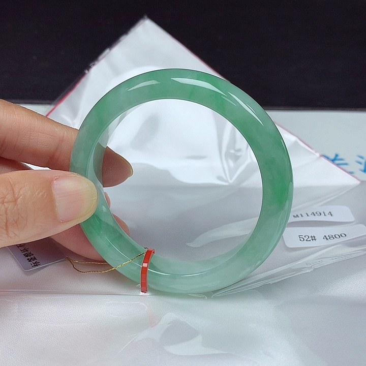 未镶嵌手镯翡翠52圈4914