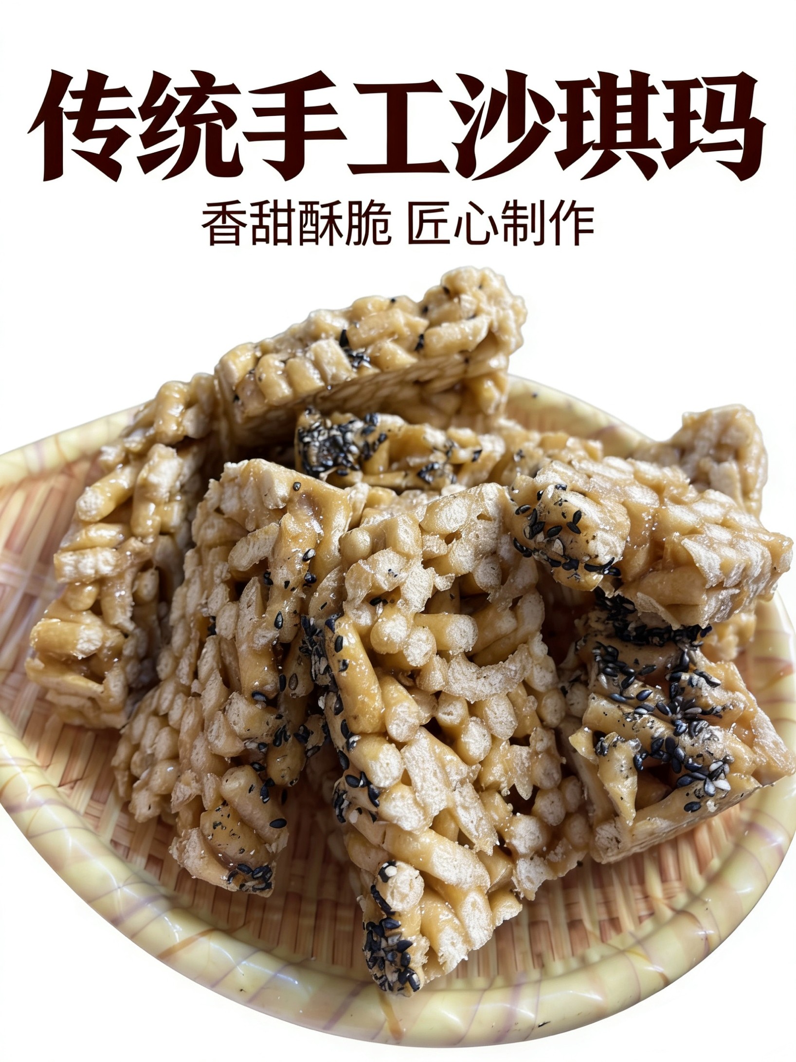 （顺丰包邮）纯手工酥脆山药红糖沙琪玛
