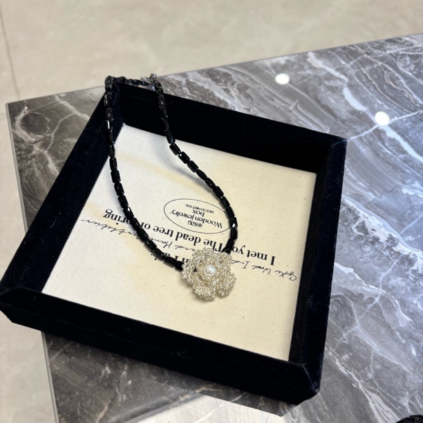 铜合金项链 白花花项链XL3849