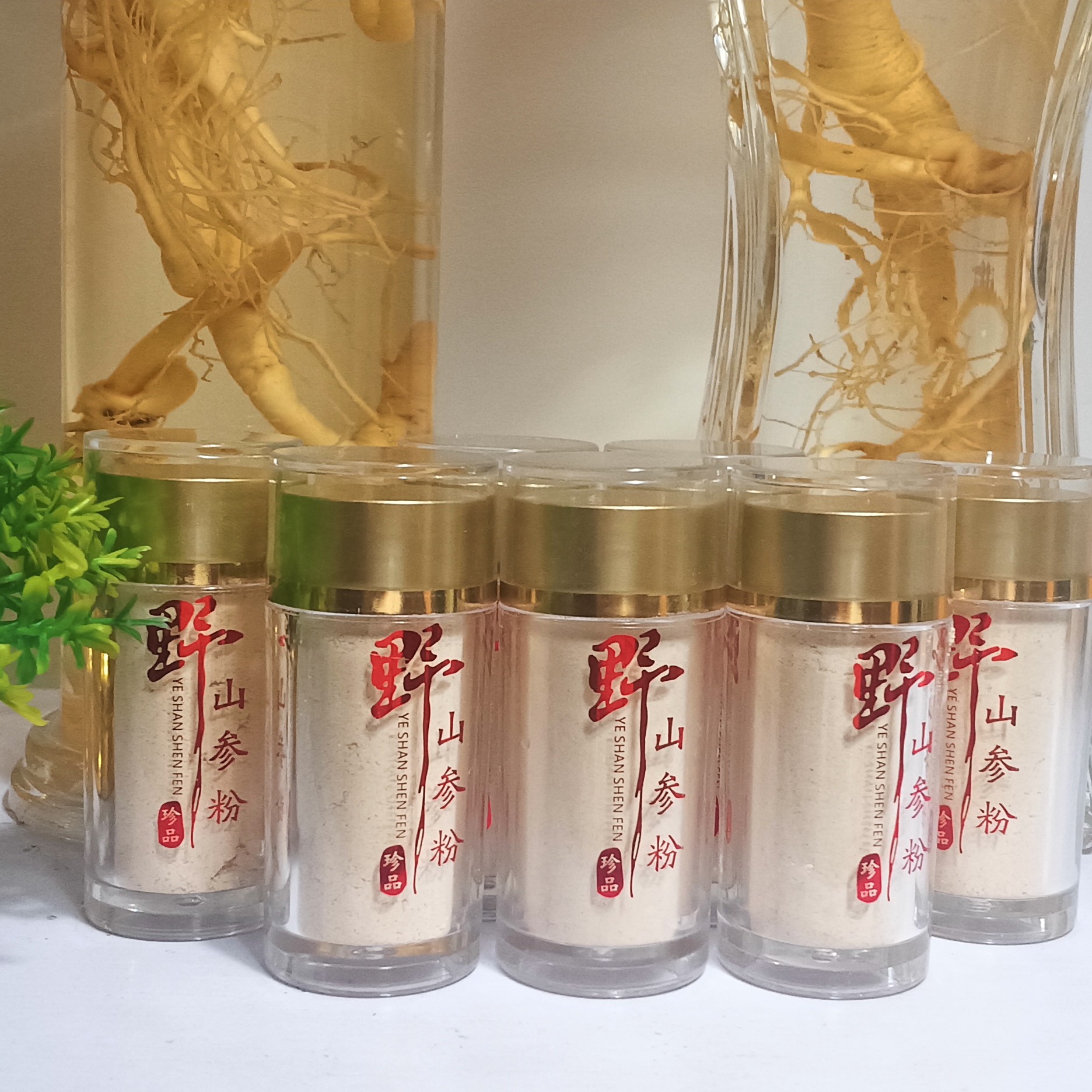 长白山移山参蒸制红参粉