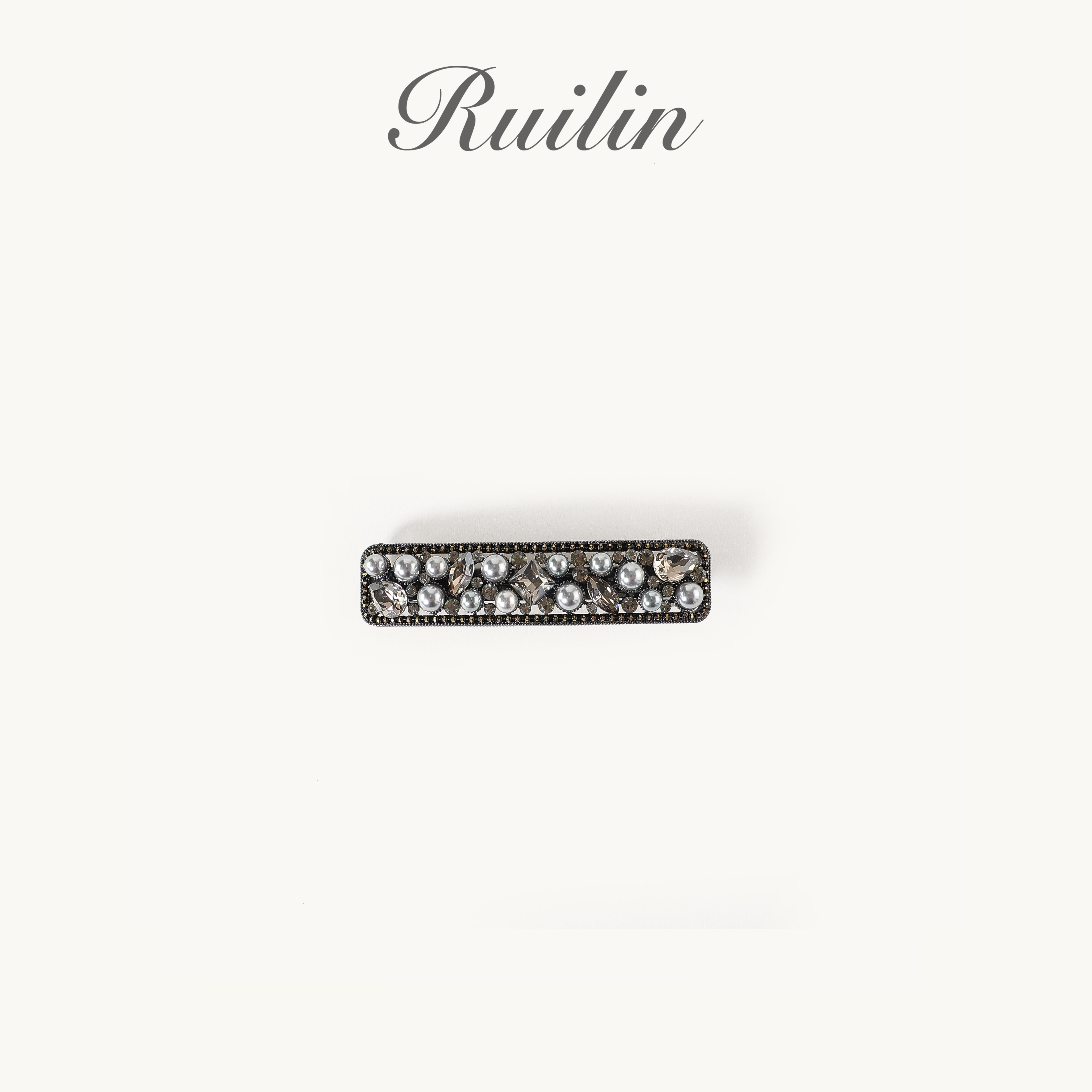 RUILIN【闪耀眼泪】发夹气质轻奢精致镶钻高级感