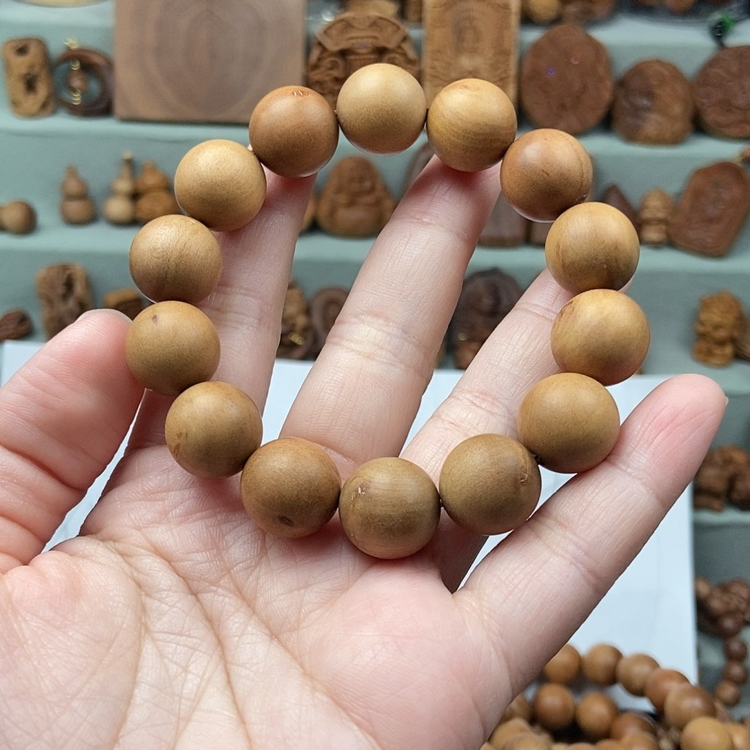 檀香木无事牌华*微瑕1.5