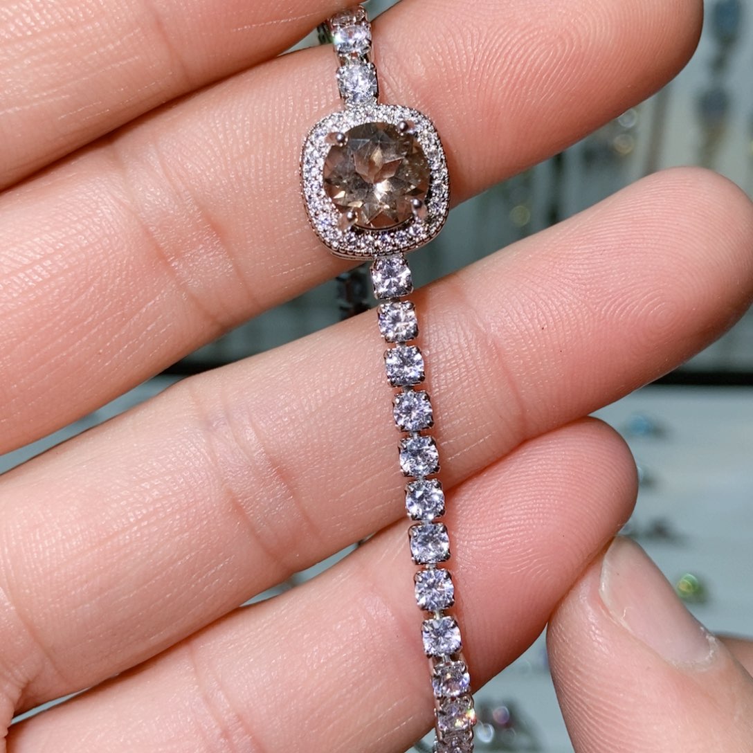 绿水晶戒指银S925镶嵌