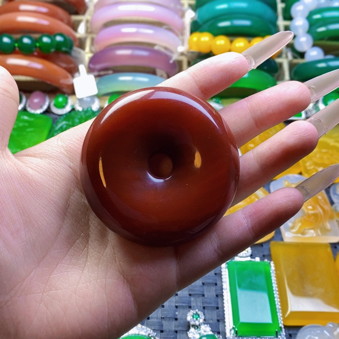 ⁴***₉玛瑙/玉髓未镶嵌颈饰