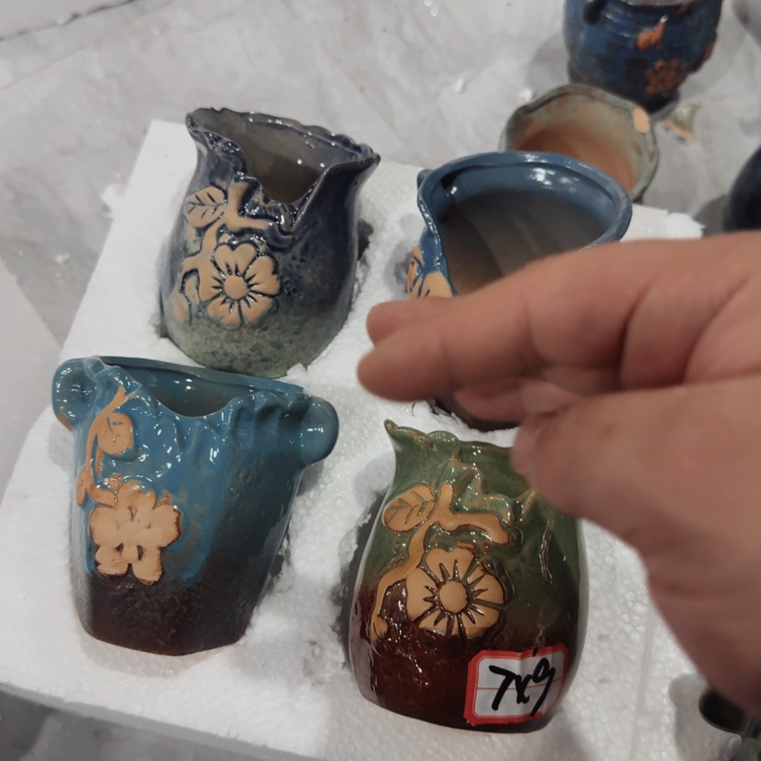 紫砂花盆粗陶盆醋