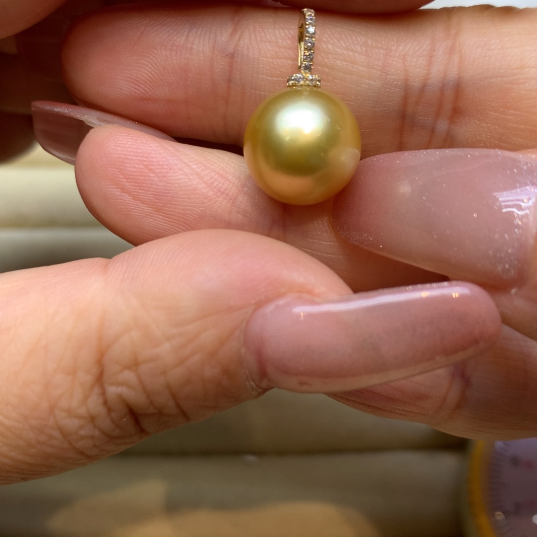 颈饰14K金镶嵌海水珍珠