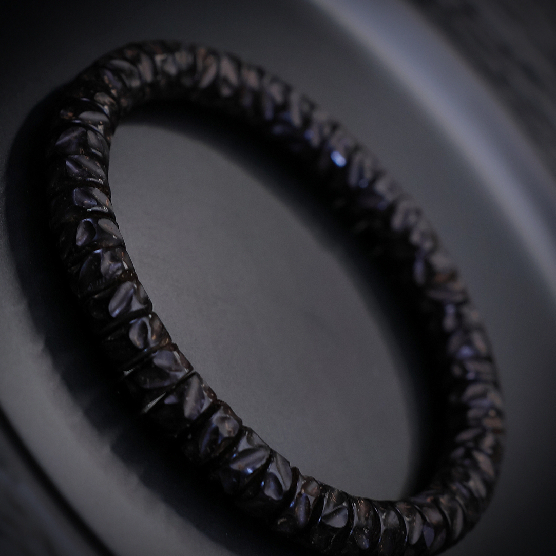 「凡高工作室」7×4椰蒂手串流云无相椰蒂药片 |真原生态印尼红料