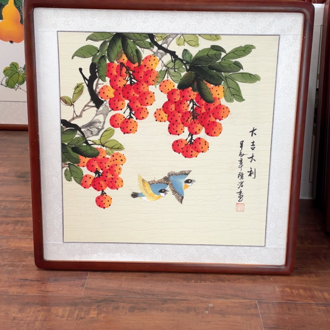 国画带框尺寸63*63厘米