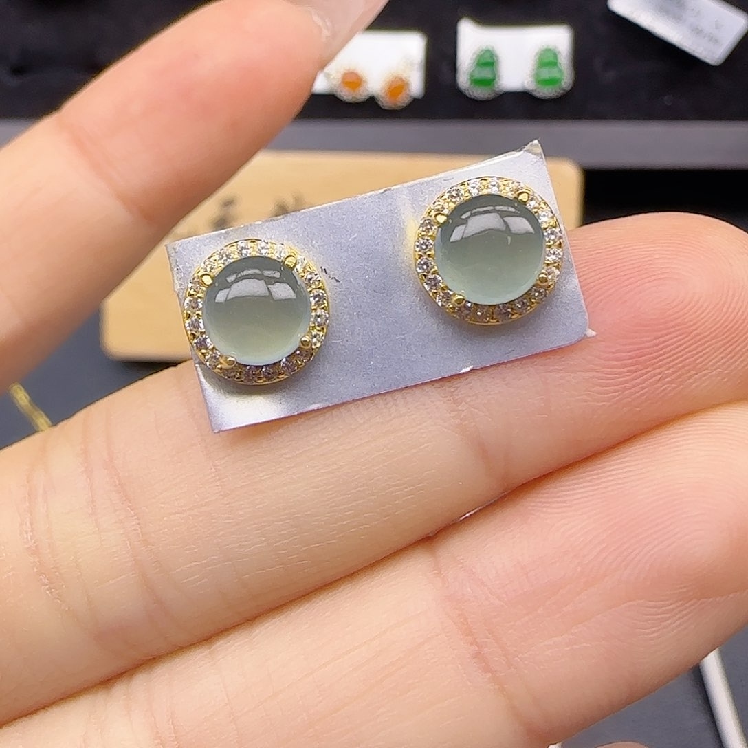 银S925镶嵌戒指翡翠