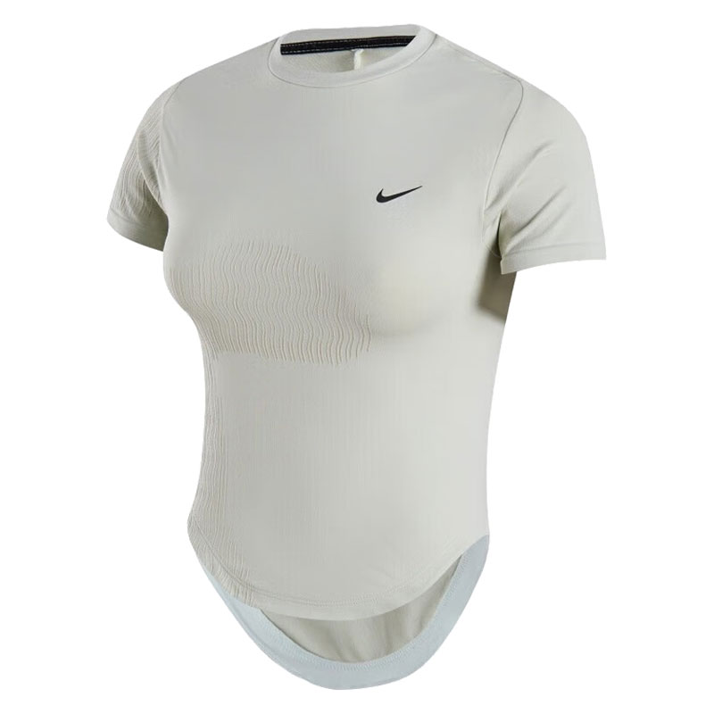 NIKE耐克女子 W NK RN DVN DFADV ENG SS TP无领短T恤FN2582-394