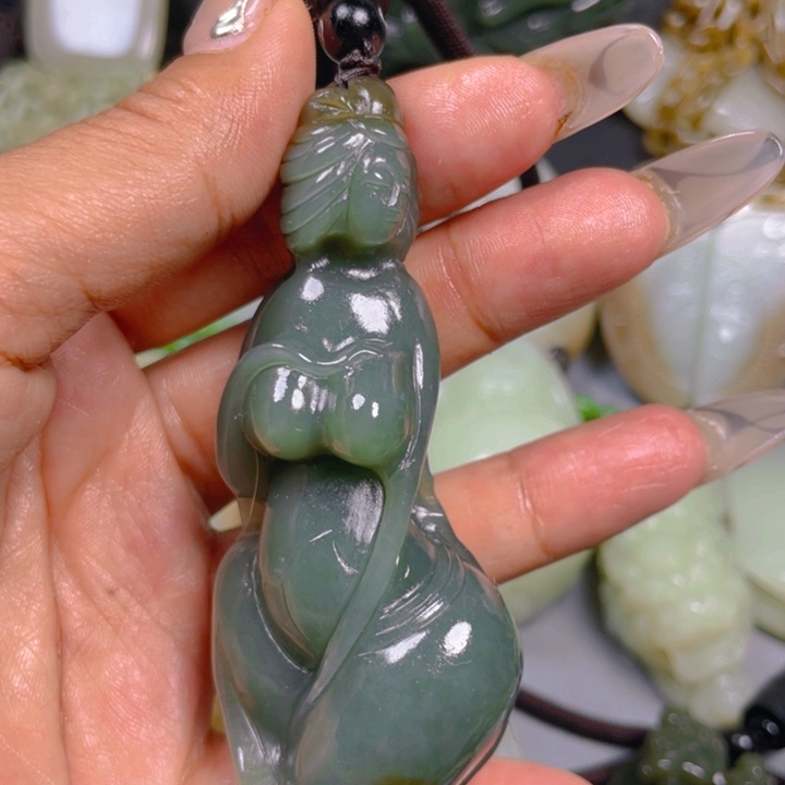 和田玉未镶嵌挂件