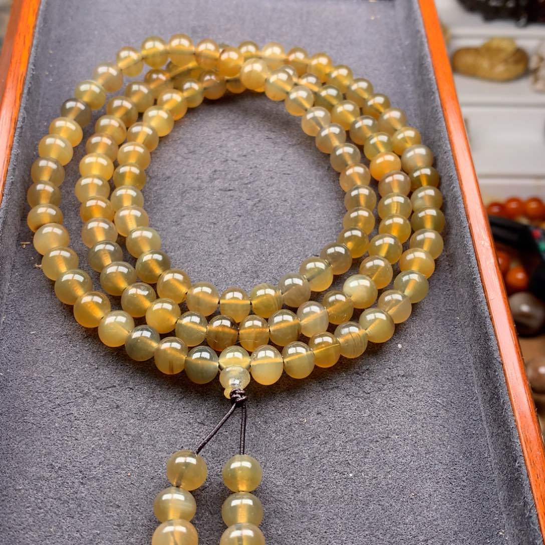 驼骨其他0.8羊角苹果珠108