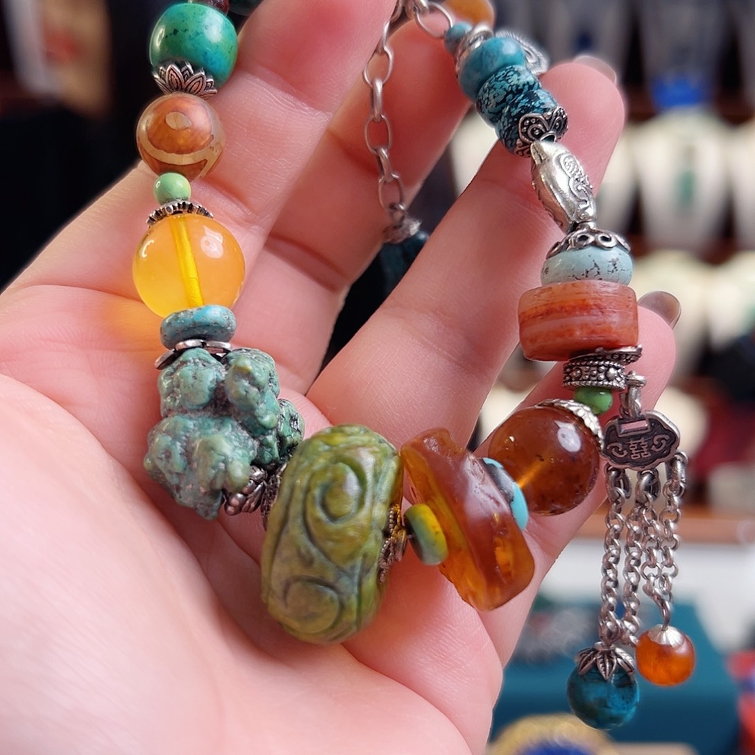 925银珐琅锦钰设计手链