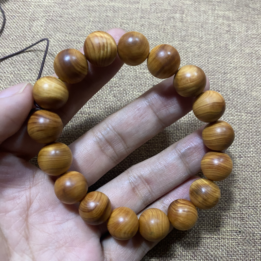 【微暇款】太行崖柏1.2mm黑油女士单圈