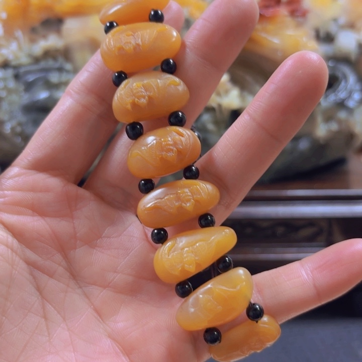 寿山石凉**好南田的手串