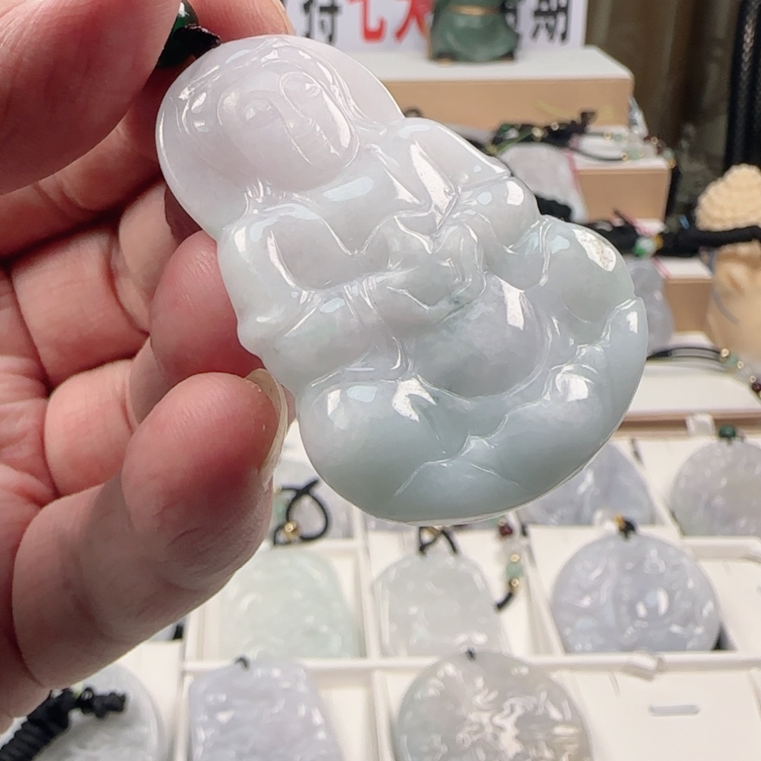 翡翠颈饰未镶嵌0531挂件