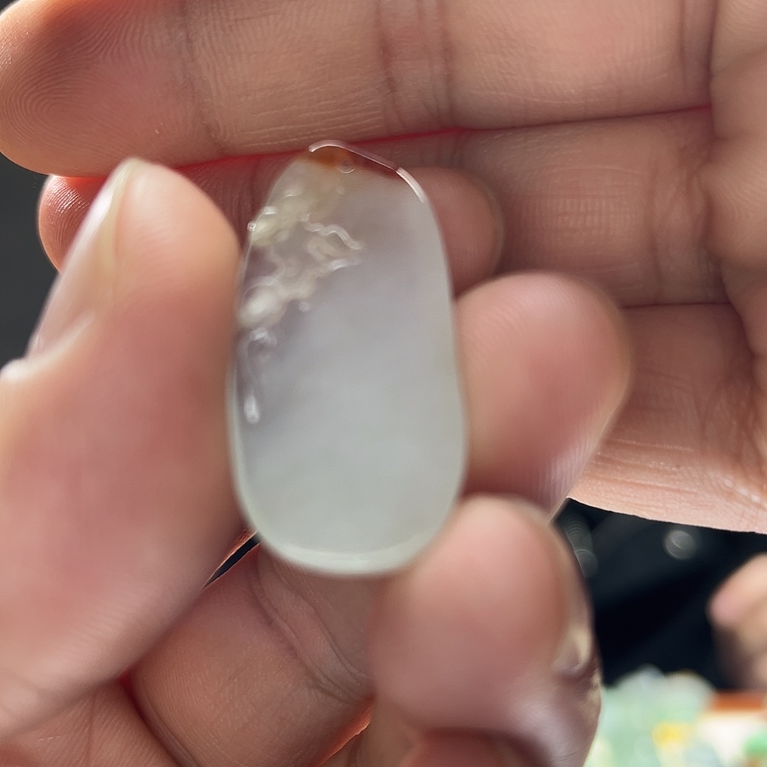 翡翠未镶嵌颈饰鸿运当头福瓜