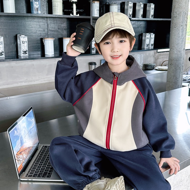 【多比甄选】男童秋冬装外套2024新款中大童男孩冬季网红休闲时尚