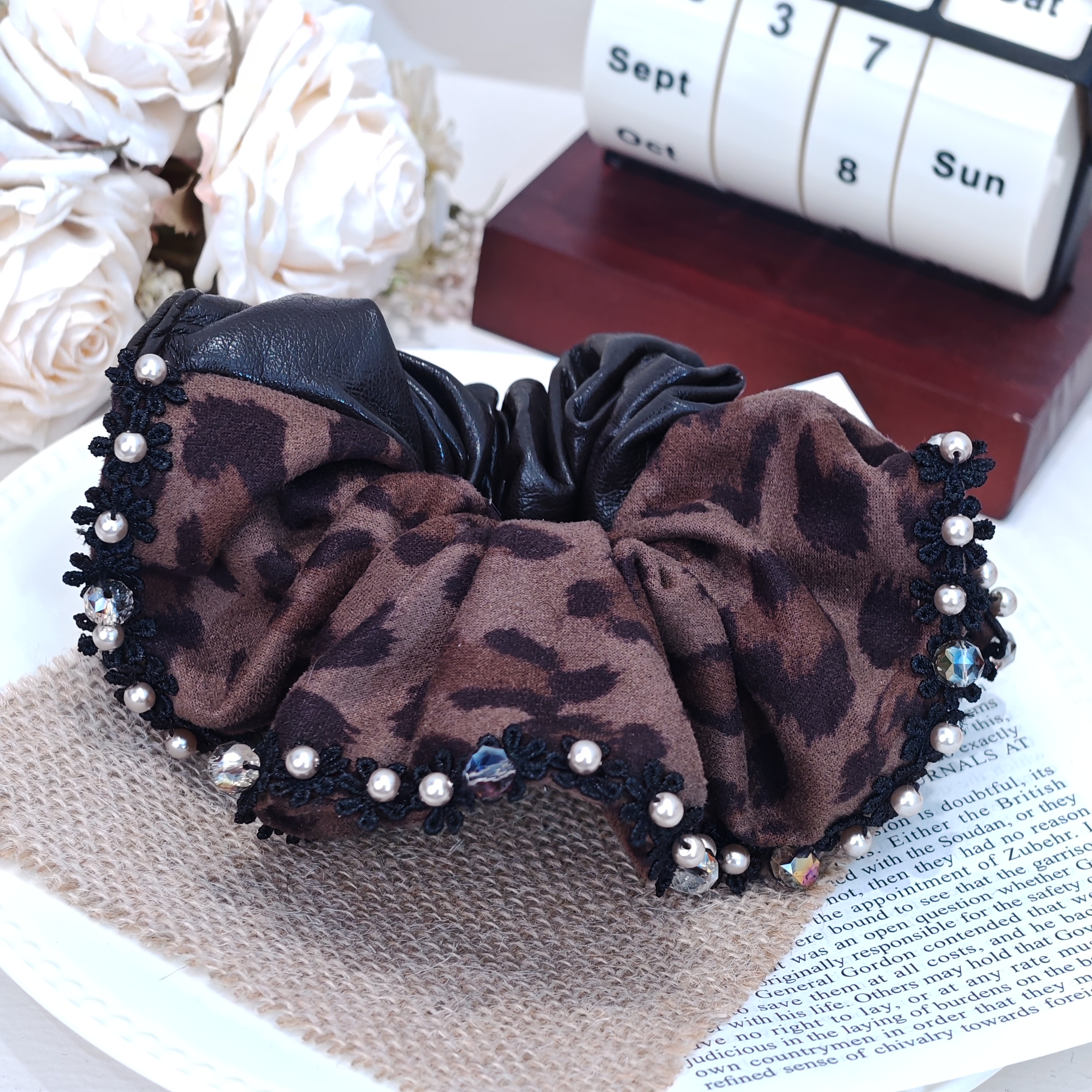 FNQ443甜美风女瑞丽风朋克风轻职风发圈韩版优雅