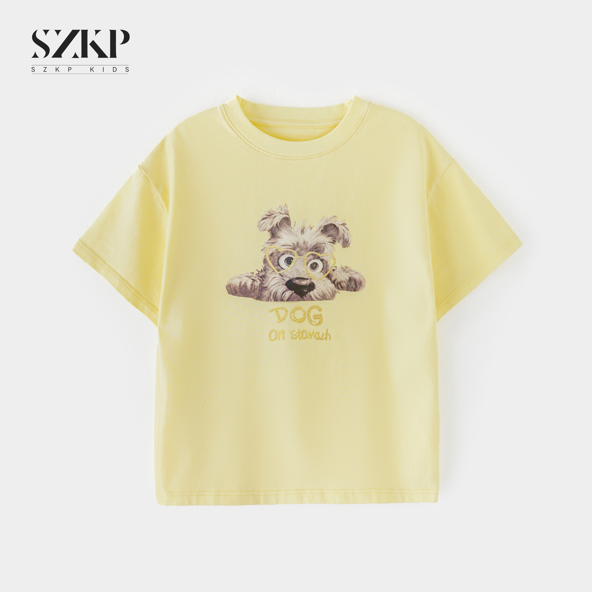 SZKP纯棉吸汗圆领印花t恤女童夏季新款儿童洋气短袖YYYX551175
