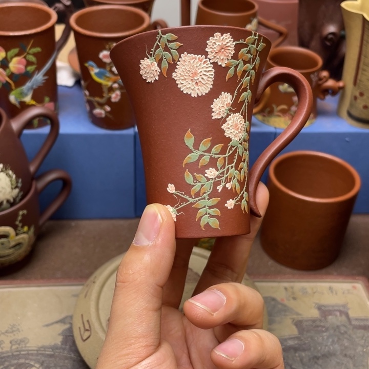 紫砂茶杯紫砂主人杯120cc