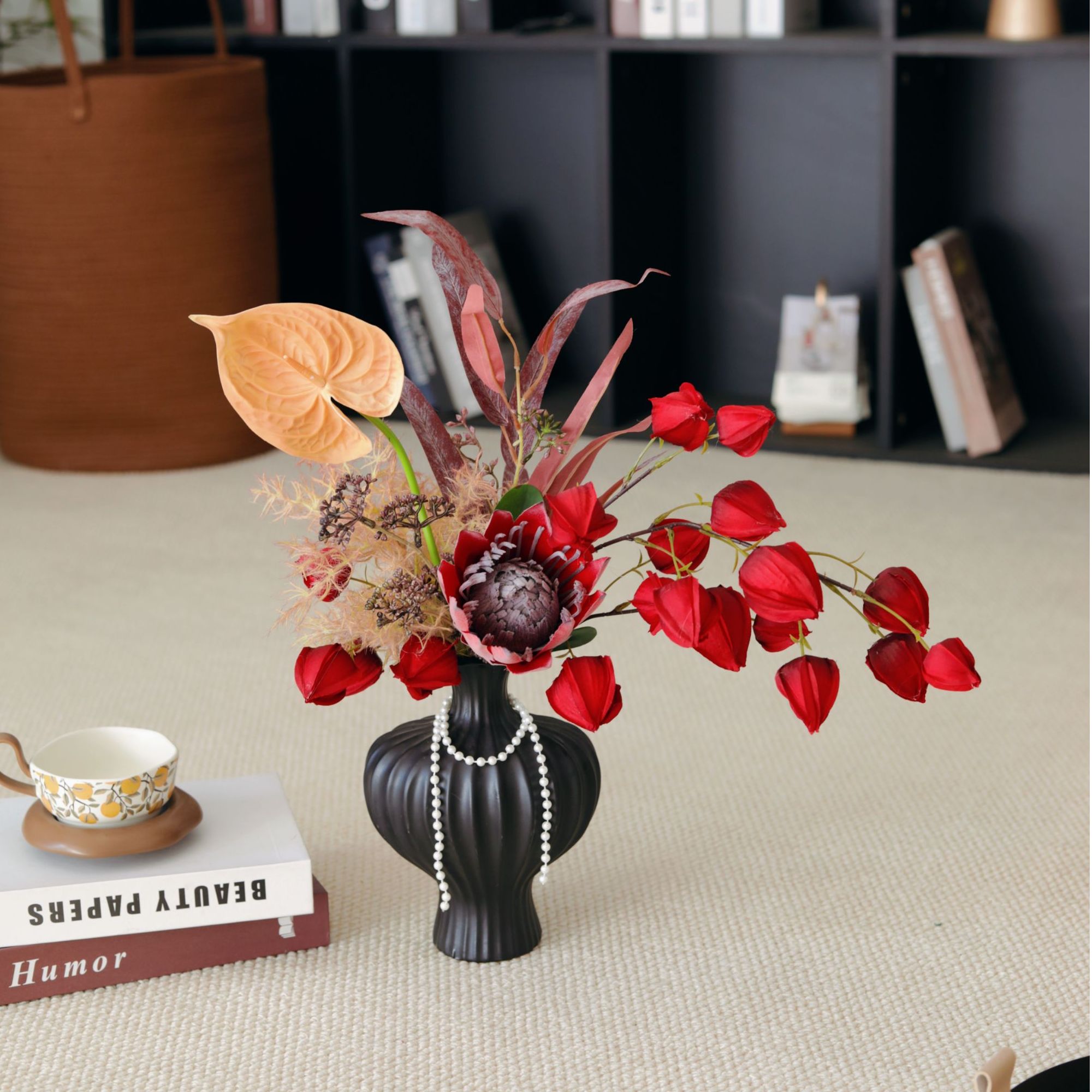 寻芳·仿真花假花轻奢高档高级感家居装饰摆设桌面摆件设计感