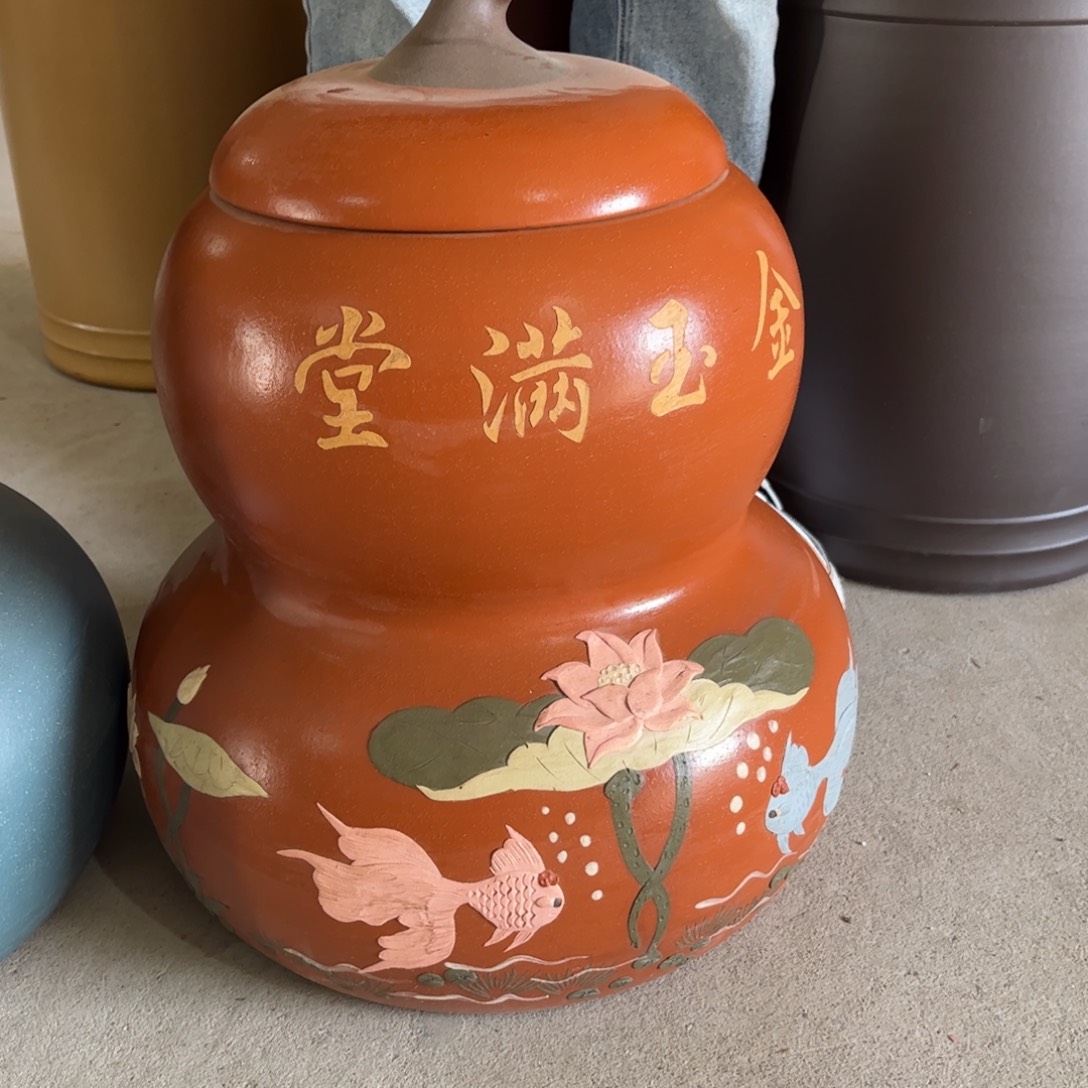 紫砂茶叶罐20 饼茶叶罐