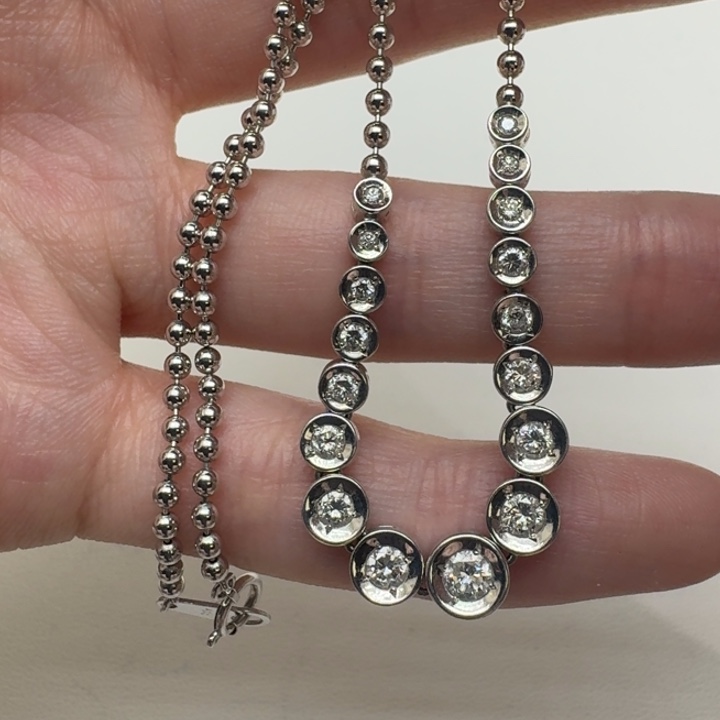 钻石未镶嵌颈饰成品