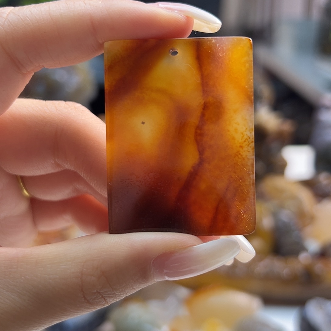 玛瑙/玉髓未镶嵌吊坠(不含链)