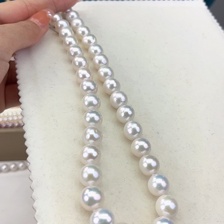 淡水珍珠颈饰银S925镶嵌11➕极光炫彩高品